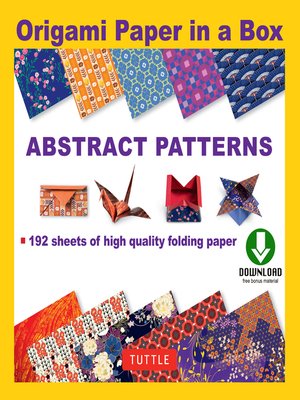 cover image of Origami Paper in a Box--Abstract Patterns